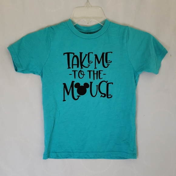 Disney shirt girls size 6/7 teal - Picture 1 of 1